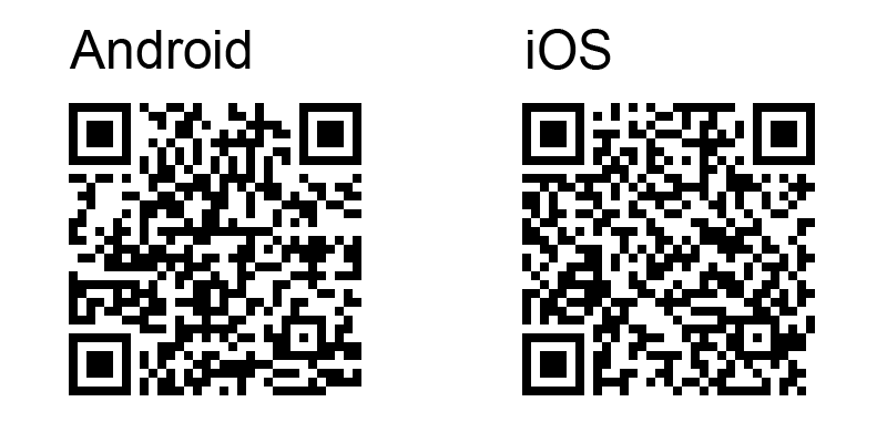 アプリインストール用のQRコード